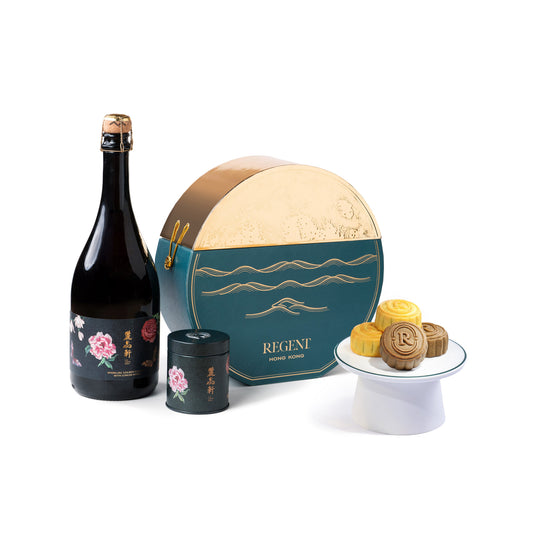 regent tea mooncake gift set with sparkling tea